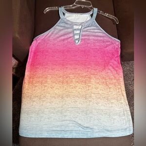 Sz: XL
She & Sho
Rainbow Tank Top
Poly/Spandex